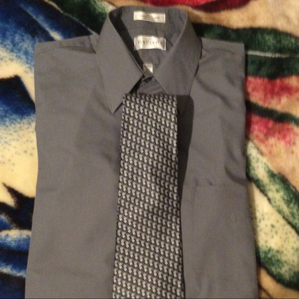 Van Heusen Long Sleeves Polo with Necktie
